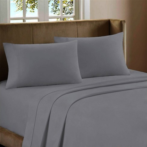 King 600 Thread Count Cotton Rich Sateen Sheet Set Light Blue - Color ...