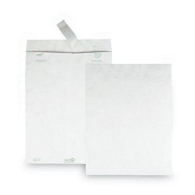 Survivor Lightweight 14 lb Tyvek Catalog Mailers, #13 1/2, Square Flap, Redi-Strip Adhesive Closure, 10 x 13, White, 50/Box