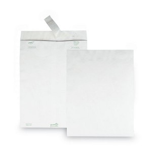 Survivor Lightweight 14 lb Tyvek Catalog Mailers, #13 1/2, Square Flap, Redi-Strip Adhesive Closure, 10 x 13, White, 50/Box - 1 of 4