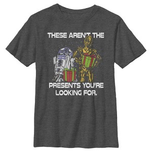 Boy's Star Wars C-3PO and R2-D2 Presents You're Looking For T-Shirt - 1 of 4