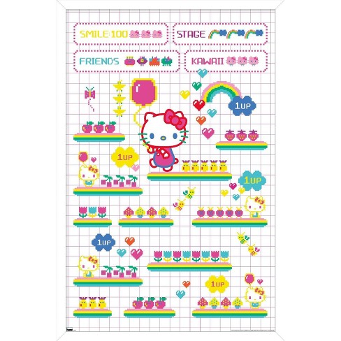 Hello Kitty - Pop Art Wall Poster, 14.725 x 22.375 Framed