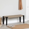 South Shore Full/Queen Musano Bed and Headboard Brown/Natural Walnut: Storage Drawer, Laminated Finish, No Box Spring Required - 4 of 4