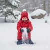 Hot Paws Toddler Ski Mittens (4-6 Years) -  Warm Winter Mittens -  Insulated and Waterproof Gloves for Cold Weather, Black - 4 of 4