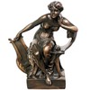 Design Toscano Sappho with Harp (c. 1920) Statue - image 2 of 4