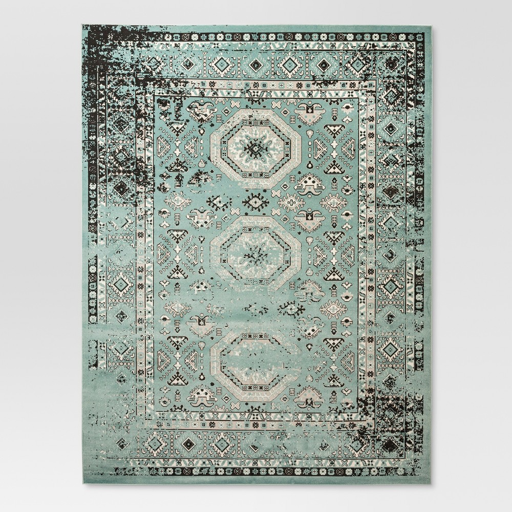 2'x3' Ryan Overdyed Woven Rug Turquoise - Threshold™