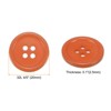 Unique Bargains Resin Craft Snap Round Flat 4-Hole Sewing Buttons 50 Pcs - 2 of 4