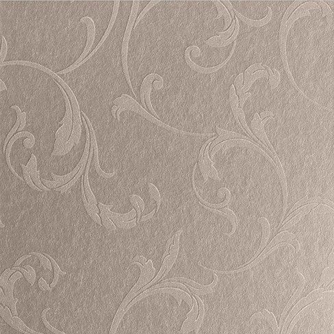 Baroque Bead Champagne Beige Neutral Scroll Paste the Wall Wallpaper - image 1 of 4