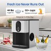 Kismile 33-lb Ice Storage 44-lb Ice Per day Countertop or portable Nugget Ice Maker - 4 of 4