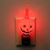 7.0 Inch Jack O Lantern Night Light Bubble Light Pumpkin Plug-In Nightlights - 2 of 3