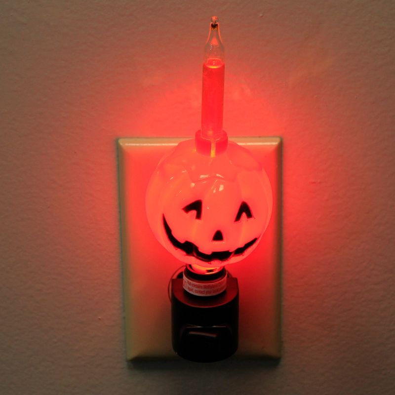 7.0 Inch Jack O Lantern Night Light Bubble Light Pumpkin Plug-In Nightlights, 2 of 4