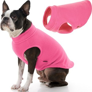 Gooby Stretch Fleece Vest Dog Sweater Pink, Large - 1 of 2