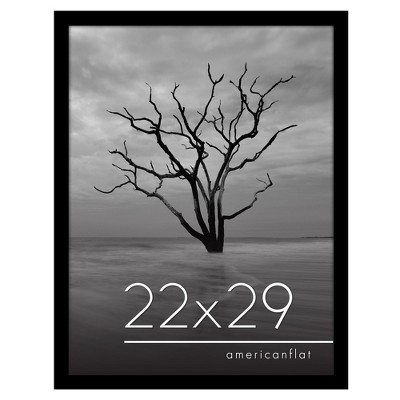 Americanflat 22x29 Poster Frame with Polished Plexiglass, Epic Collection, Gallery Wall Frames with Engineered Wood, Black
