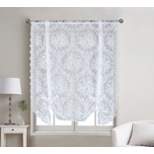 Kate Aurora Country Farmhouse Shabby Chic Floral Lace Tie Up Single Curtain Shade