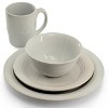 Gibson 32 Piece Stoneware Dinnerware and Stainless Steel Flatware Combo Set - 2 of 4
