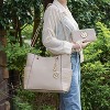 MKF Collection Merlina Embossed pockets Vegan Leather Women’s Tote Bag with Wallet by Mia K - 3 of 4