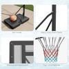 Resenkos 7.5-10ft Adjustable Poolside Basketball Hoop with Fillable Base - Black - 3 of 4