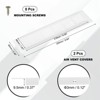 Unique Bargains Aluminum Alloy Cabinet Wardrobe Shoe Closet Rectangle Ventilation Grilles 2 Pcs - 2 of 4