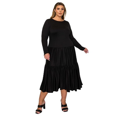 L I V D Women's Eliana Tiered Midi Dress