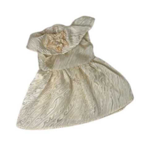 Doll Clothes Superstore Cream Crinkle Dress Fits 18 Inch Girl
