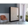 NicBex 71.10"H Armoire Wardrobe Closet Storage Cabinet with 3 Doors & 2 Drawers & Shelves for Bedroom - 2 of 4