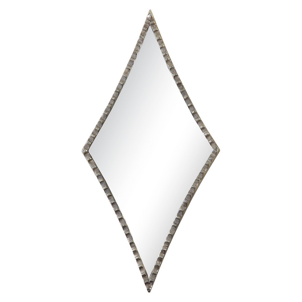 Diamond Gelston Decorative Wall Mirror Silver Uttermost For Sale