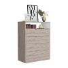 CAVINAS Dresser for Bedroom with 1 Open Shelf and White Metal Handle,Modern Chest of Drawers,Freestanding Dresser for Bedroom - 4 of 4