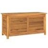 Garden Storage Box Teak brown Solid teak wood with water-based finish - 2 of 4