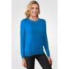 JENNIE LIU Women's 100% Pure Cashmere Long Sleeve Crew Neck Pullover Sweater - 3 of 4