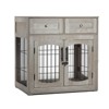 Dog Crate Furniture,Wooden Dog Crate End Table,39.43 Inch Dog Kennel with Drawers - 3 of 4