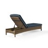 HomeStock Bradenton Outdoor Weathered Brown Wicker Chaise Lounge - 3 of 4