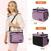 OPUX Insulated Lunch Box Men Women, Large Soft Cooler Bag Work School Picnic, Leakproof Tote Shoulder Strap Kid Adult - 2 of 4