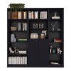 NicBex Bookcases for Home Office 3 Piece Bookcase Set 67" Wide Storage Cabinet Bookshelf with 13 Shelves and 2 Doors for Living Room - 3 of 4