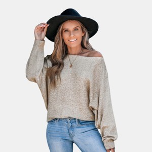Women's Crochet Casual Sweater - Cupshe - 1 of 4