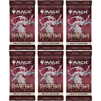MAGIC THE GATHERING 6 Packs Magic: the Gathering Draft Booster Pack Lot MTG Phyrexia all will be one