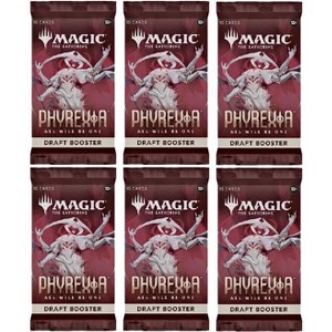 MAGIC THE GATHERING 6 Packs Magic: the Gathering Draft Booster Pack Lot MTG Phyrexia all will be one - 1 of 1