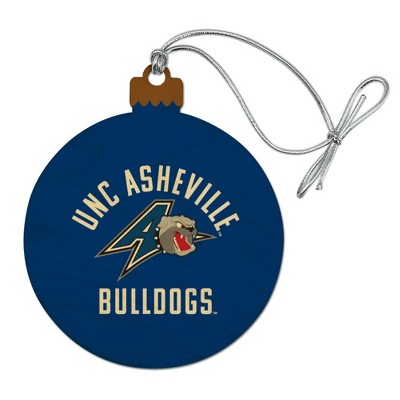UNC Asheville Bulldogs Logo Wood Christmas Tree Holiday Ornament