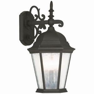 Livex Lighting Hamilton 3 - Light Wall Light in  Textured Black - 1 of 2
