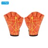 Unique Bargains Swimming Diving Resistance Webbed Training Printing Aquatic Gloves 1 Pair - 3 of 4