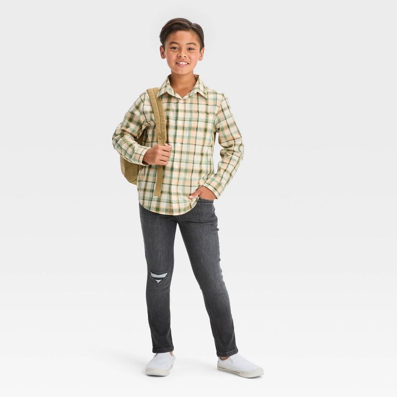 Boys' Ultimate Stretch Tapered Jeans - Cat & Jack™, 4 of 6