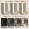 Grand LED Medicine Cabinet with Mirror, Recessed/ Wall Mounted Bathroom Cabinet, Dimmable, 3-Mode Light, Anti-Fog, Adjustable Shelves, Black - 4 of 4