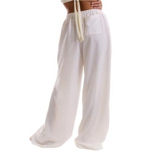 Clearlove Womens Linen Pants Wide Leg Loose Cotton Swimsuit Coverups Summer Pants Beach Vacation Outfits - 1 of 4