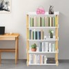 YIYIBYUS 5-Tier Wooden Open Bookcase, Modern Display Bookshelf, Tall Book Shelf - 3 of 4