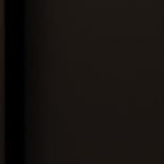 matt black cabinet + natural wood top panel