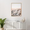 Amanti Art Dreamy Sunset Oia Santorini by Bella Eve Canvas Wall Art Print Framed - 4 of 4