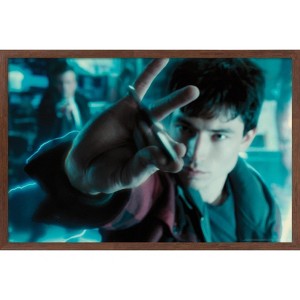 Trends International DC Comics Movie - Justice League - The Flash Batarang Catch Framed Wall Poster Prints - 1 of 4