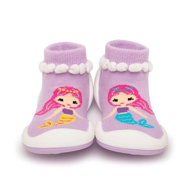 Komuello Baby Girl First Walk Sock Shoes Mermaid, 2 of 11