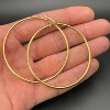 Donatello Gian Sterling Silver Gold-Plated Large 55MM Hoop Earrings - 3 of 3