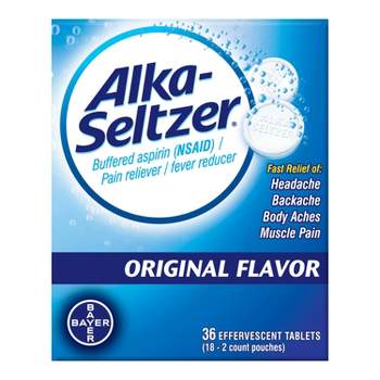 Alka-Seltzer Hangover Relief Effervescent Tablets Orange Fizz - 20