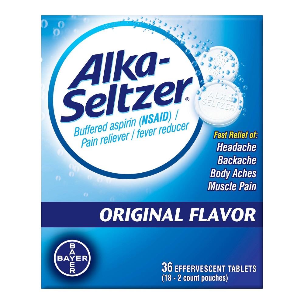 UPC 016500040125 product image for Alka-Seltzer Fast relief of Headache, Muscle Aches and Body Aches Original Effer | upcitemdb.com