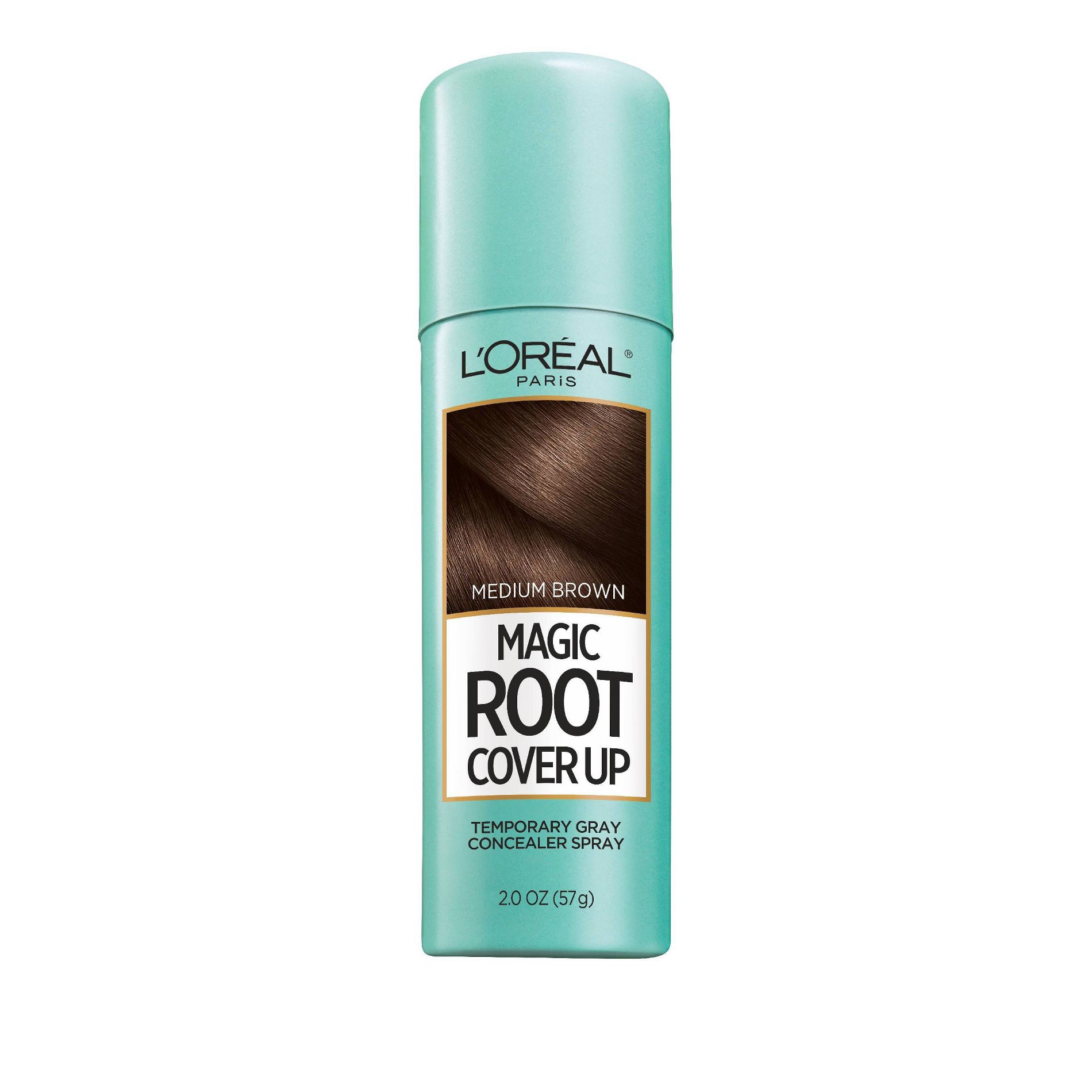 L'Oreal Paris Magic Root Cover Up - Medium Brown - 2.0oz: Ammonia-Free, Sulfate-Free, Aerosol, Hair Color Touch-Up